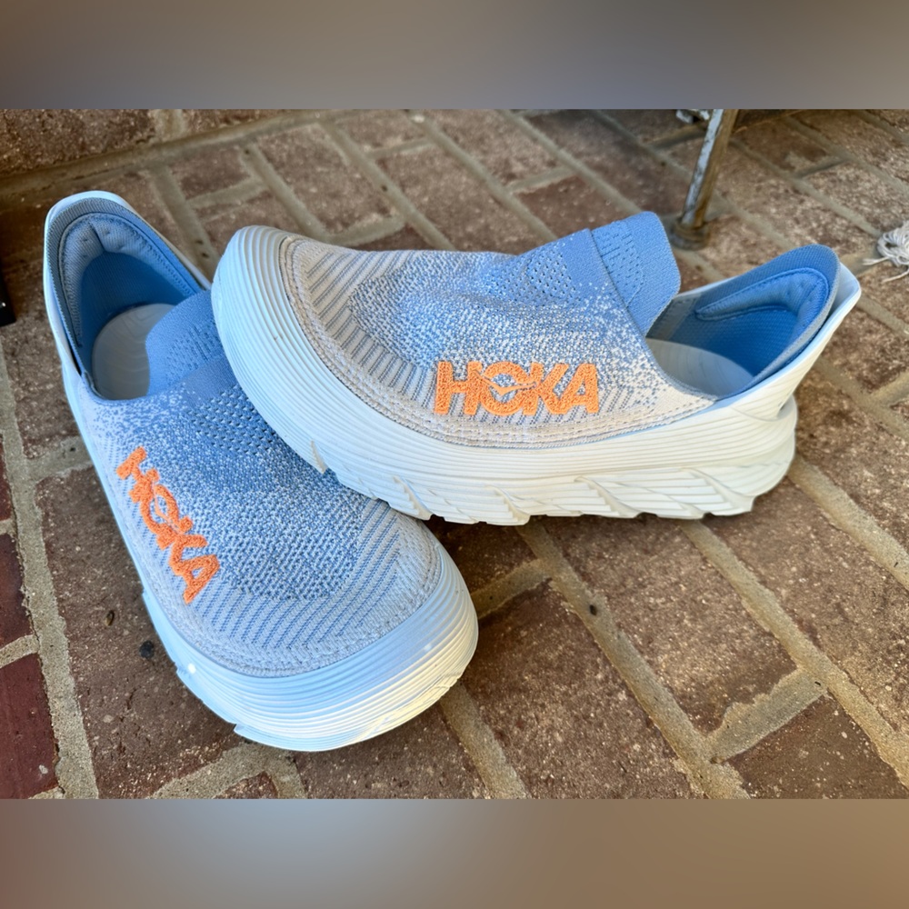 HOKA Restore TC Illusion/Dusk Men’s 12 Women’s 13 / ALL GENDER laundered & clean